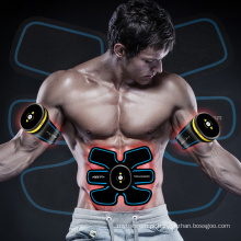 EMS Exercitador Abdominal Dispositivo Inteligente ABS Fit Formação Emagrecimento Massageador Muscular Eletrônico Toner Sistema de Fitness Body Trainning